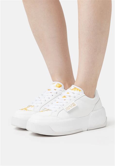 versace jeans sneaker low white|versace chunky sneakers.